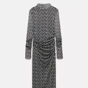 Chic Black and White Polka Dot Dress